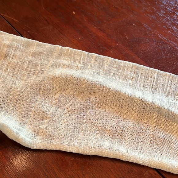 Asymmetrical sheer gauzy dress or liner with some front ruche - Picture 3 of 4